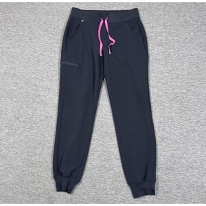 FIGS Jogger Scrub Pants Womens Small Blue Zamora Stretch Nurse Medical Workwear